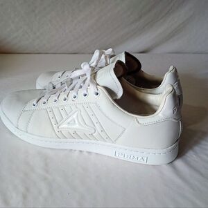 Pirma White Men's Lace Up Sneakers